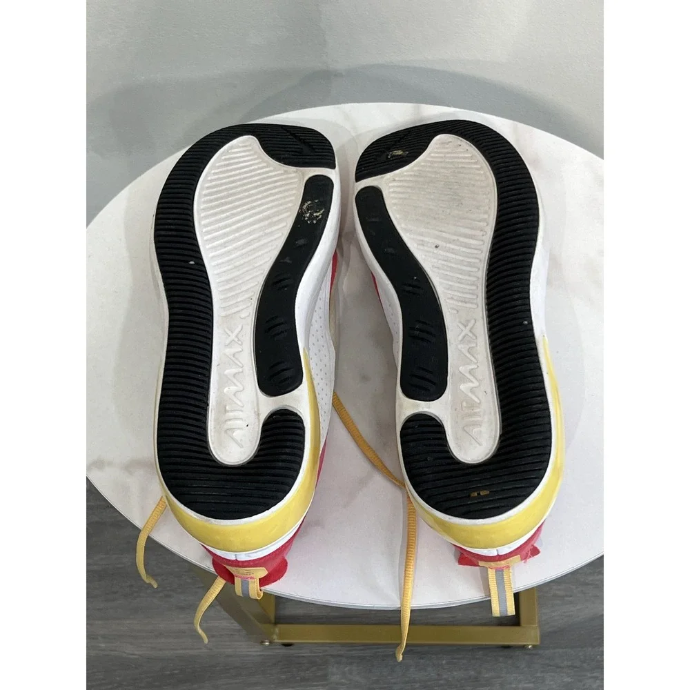 Nike Air Max Pink White Yellow Orange Casual Athletic Sneakers Shoes Size 9.5